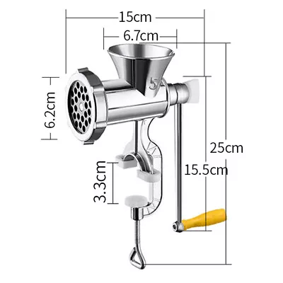 Heavy Duty Manual Meat Grinder Hand Operated Mincer Food Kitchen Maker Machine • $20.89