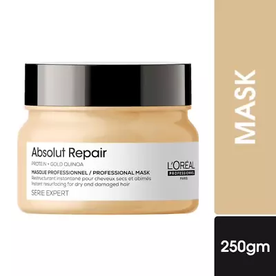 L'Oreal Professionnel Absolut Repair Hair Mask With Protein And Gold 250gm • £27.50