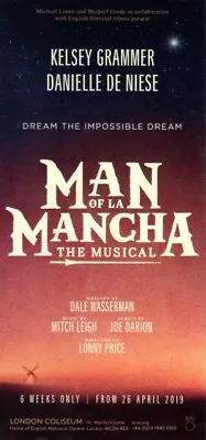 Kelsey Grammer  MAN OF LA MANCHA  Cassidy Janson / Mitch Leigh 2019 London Flyer • $29.99