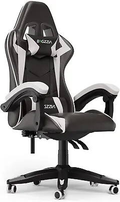 Executive Racing Gaming Office Chair Swivel Computer Desk Chairs With Footreset • £75.97