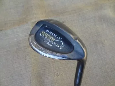 $20 • Buy Dunlop SOLUTION Nickel Steel 56° Sand Wedge ⛳ Steel