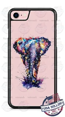 Elephant Watercolor Animal Art Design Phone Case For IPhone 12 Samsung Google 4 • $17.98