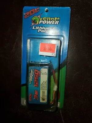 Venom Ven-1574 20c-3s 1250mah Lipo Battery.  Box8 • $23.90