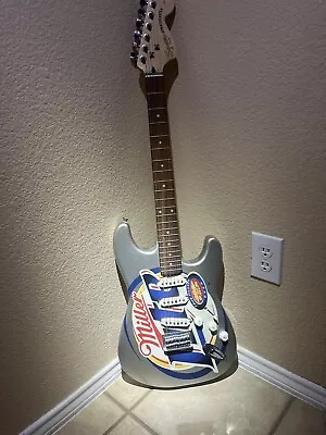 2004 SQUIER By Fender Stratocaster “Miller Lite” Advertising Great Condition • $274.95
