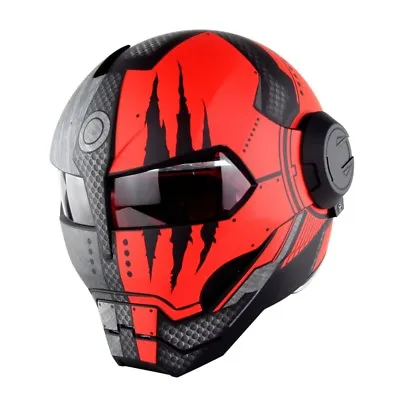 Motobike Full Face Helmet Spider Motorcycle Modular Helmets Man Street Racing • $219.16