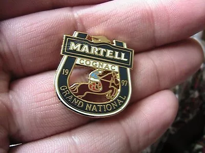 1997 Martell Grand National Cognac Brandy Pin Badge Horse Racing Sport Race • £2.95