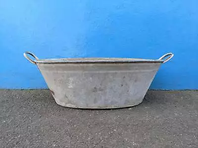 Medium Vintage Galvanised Bath • £78