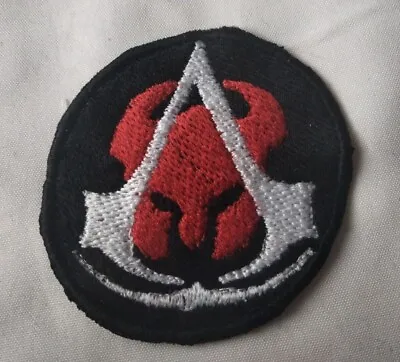 £3.50 • Buy 6cm Circle Custom Unofficial Assassin's Creed Valhalla Logo Embroidered Sew...