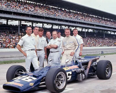 Mark Donohue 1969 #66 Sunoco Indy 500 Team Shot 8x10 Glossy Photo #e3 • $2.69