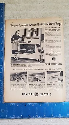 Vintage General Electric 1952 Range Advertisement • $12.99