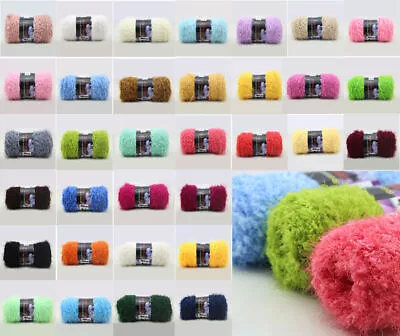 100g Skeins Craft Yarn Coral Mink Velvet Skin Care Crochet Knitting Wool Yarn • $2.19