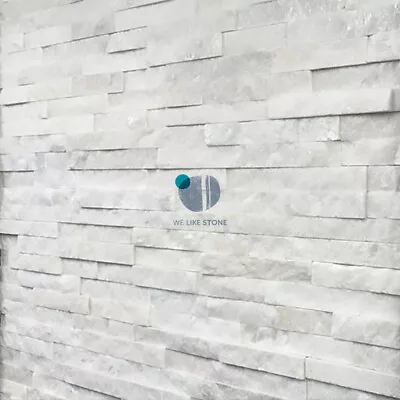 Sparkle White Quartzite  Split Face Tiles • £1.99