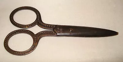 Vintage/Antique Steel USA Fancy Beaded Handles Cutting Crafting Sewing Scissors • $3