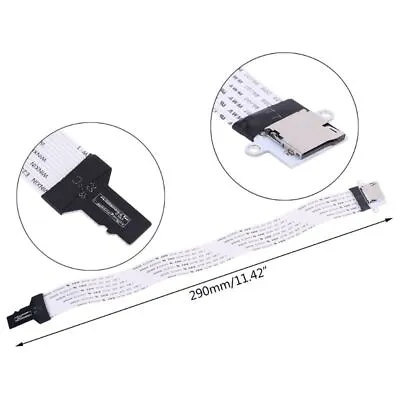 TF Micro TF-SD Card Male To Female Extension Cable Soft Flat FPC Cable Extender • £6.82