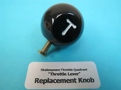 Replacement Throttle KNOB For Stearman BT-13 WWII Aircraft Shakespeare Quadrant • $32.50