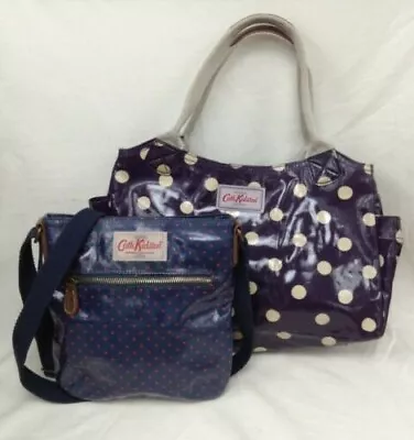 A Pair Of Cath Kidson Oil Cloth Shopper & Cross Body Bags • £24.99