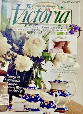 1st ISSUE Victoria Magazine 1987 Spring/Summer Premier Issue VG Condition • $40