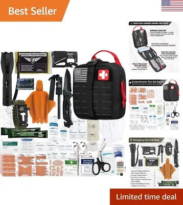 Upgraded Survival First Aid Kit - Tactical EMT Pouch - Outdoor Camping Hunting • $73.99