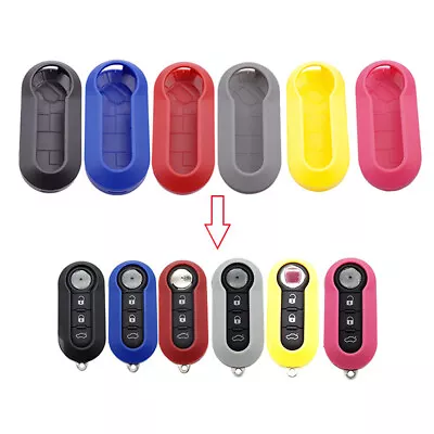 1Pcs/set Auto Car Remote Key Case Shell Fob Covers Fit For Fiat 500 • $12.53
