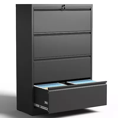BIZOE 3 Drawer Mobile File Cabinet Metal Rolling File Cabinet-Letters/Legal /A4 • $279.99