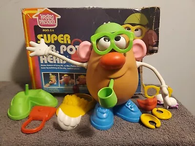 VTG Hasbro SUPER MR. POTATO HEAD 1983 W Box MR. MRS. Accessories Earrings Pipe • $19.99