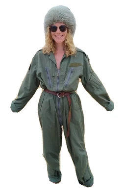 £0.99 • Buy Genuine Military RAF Aircrew Coveralls UK Olive Green Overalls Jumpsuit Large
