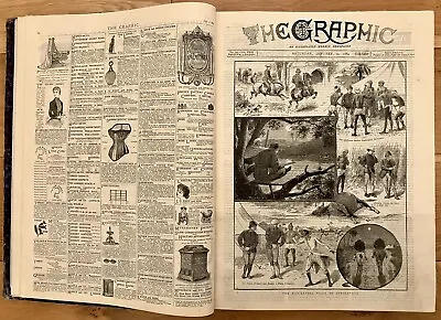 The Graphic Illustrated Newspaper 1884 Jan - June Volume 29 Soudan Rebellion War • £249