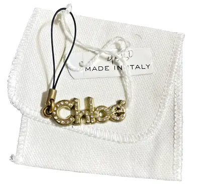 Chloe Leather Crystal Key Ring Handbag Bag Charm • $18.39
