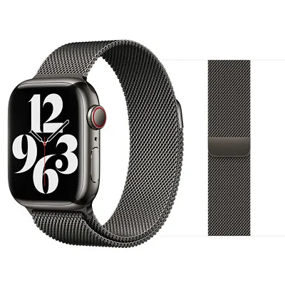 $6.99 • Buy For Apple Watch IWatch Band Series 9 8 7 SE 6 5 4 Magnetic Stainless Steel Strap