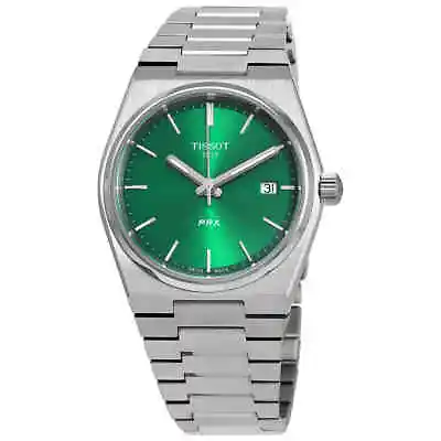 Tissot PRX Quartz Green Dial Unisex Watch T1372101108100 • $284.90