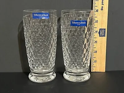2 Villeroy & Boch Boston Clear Highball Glasses- Germany- New With Tags • $29.99