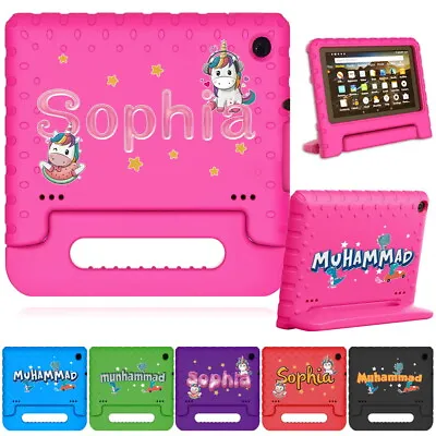 Personalised Custom Name EVA Handle Stand Cover Case For Amazon Fire 7  / HD 8  • £9.97