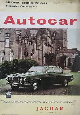 £7.99 • Buy Autocar Magazine 1 March 1963 Featuring Renault Floride Road Test, Ford Capri GT