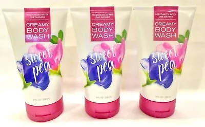 $23.91 • Buy 3 Sweet Pea Creamy Body Wash Bath & Body Works 8 Oz