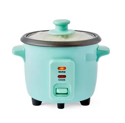 1.5 Cup Electric  Mini Rice Cooker Non-stick Incl Measuring Cup Spoon - Green • $20.50