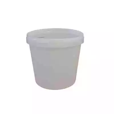 1 Litre Round Food Storage / Ice Cream Tub Containers With Tamper Evident Lid • £6.99