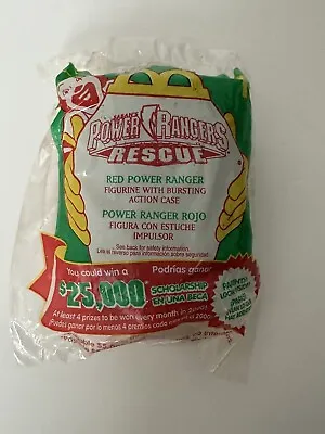 2000 Mcdonalds Power Rangers Rescue Happy Meal Toy Red Power Ranger - #1 - New • $5