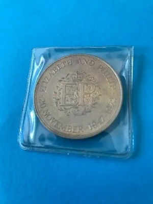 £1.99 • Buy 1972 Elizabeth & Phillip  Commemorative Crown Coin Uncirculated