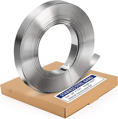 Stainless Steel Strapping Band Coil - 3/4'' X .03'' X 100' Steel Strapping Roll • $76.99