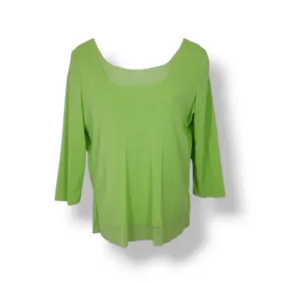 NEW Vintage Babette SF Double Layer Mesh Top In Lime Green Size 2 • $45