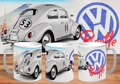 Volkswagen VW Beetle Racer Coffee Mug Birthday Gift • $22.99