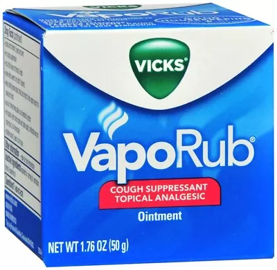 VICKS VAPORUB JAR 50 GM   Eucalyptus Oil/menthol/camphor TOPICAL OINT • $5.99