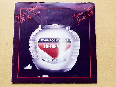 £3.99 • Buy EX- !! Four Rock N Roll Legends/1977 Harvest 7  Single EP/Charlie Feathers