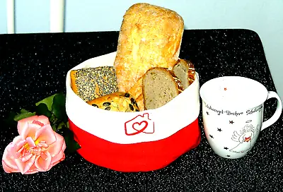 Gaanz Great Bread Baskets In Red 20*15 Cm: 100% Cotton: Great Gift!! • £7.62