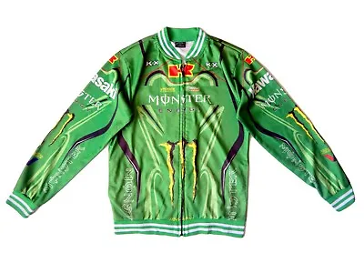 Monster Energy X Kawasaki Rare Motocross Jacket - Size Small • $141.28