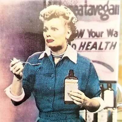 Vintage I Love Lucy TV Show Fridge Magnet Vitameatavegamin Lucille Ball Ata Boy • $7.19