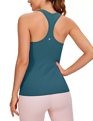 CRZ YOGA Women's Workout Tank Tops Racerback Yoga Sleeveless Top Athletic Shirt • £23.38