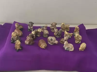 21 X JOB LOT  WADE WHIMSIES - HEDGEHOGS - HIPPO - DOGS - DEER - CAT - FOX- MOUSE • £12.50
