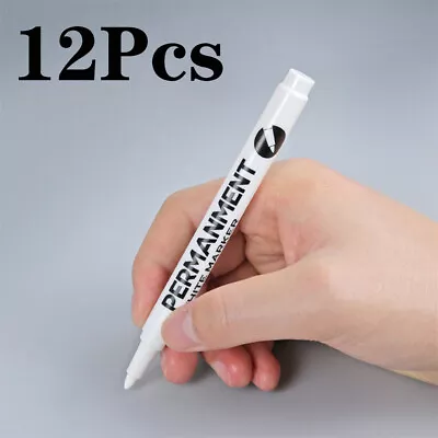 Permanent Marker Pens Oil-Based Paint For Tyres Glass Plastic Fabric Stone Wood • £5.65