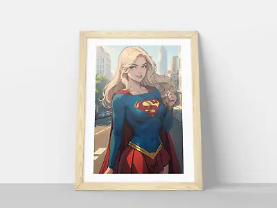 Supergirl Marvel Avengers DC Superhero Wall Poster Print A4 - Frame NOT Included • £5.99